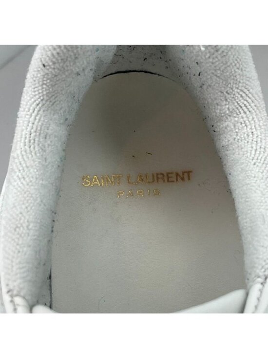 SAINT LAURENT SL/61 Low-Top White Leather Sneakers - US 10 main image 4